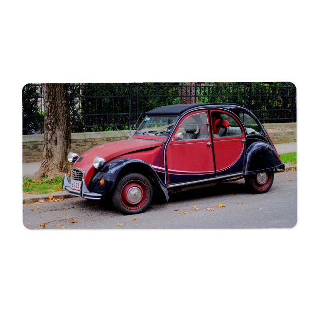 Citroen 2 CV Charleston Label (Front)