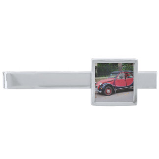 Citroen 2 CV Charleston Silver Finish Tie Bar