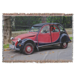 Citroen 2 CV Charleston Throw Blanket