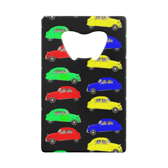 Citroen 2 CV Deux Chevaux Credit Card Bottle Opener (Front)