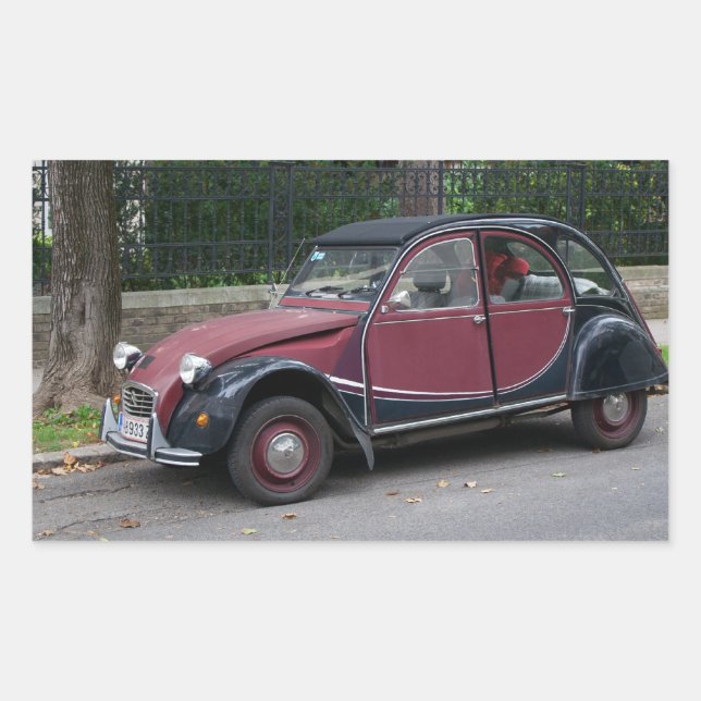 Citroën 2 CV Rectangular Sticker (Front)