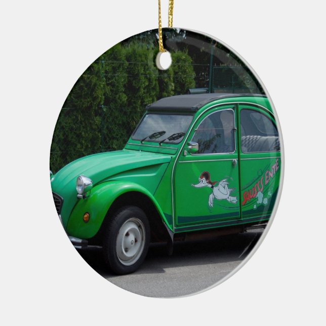 Citroen 2 CV Sauss Ente Ceramic Ornament (Left)