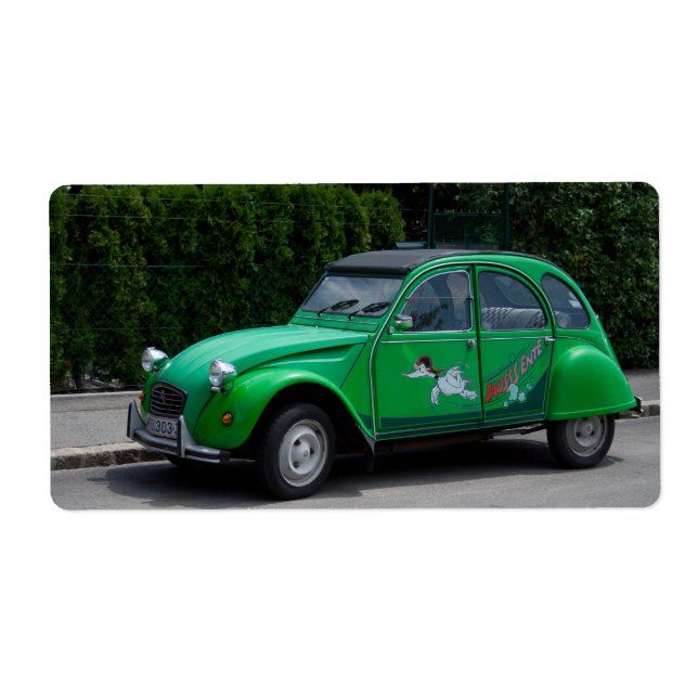 Citroen 2 CV Sauss Ente Label (Front)