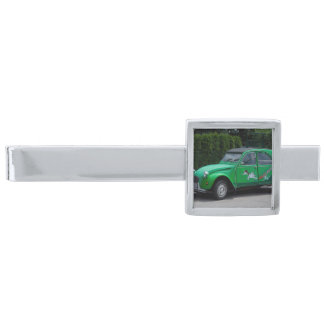 Citroen 2 CV Sauss Ente Silver Finish Tie Clip