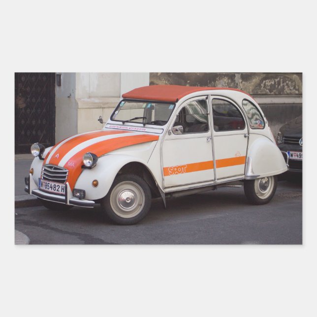 Citroën 2 CV  Spot Rectangular Sticker (Front)