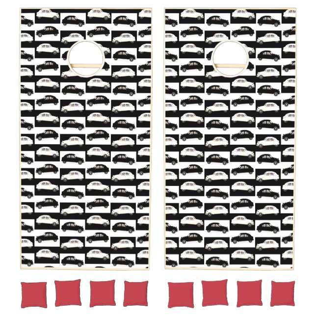 Citroen 2 CV Tiled Pattern Cornhole Set (Set)