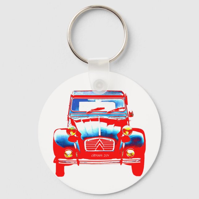 Citroen 2CV 2 Keychain (Front)