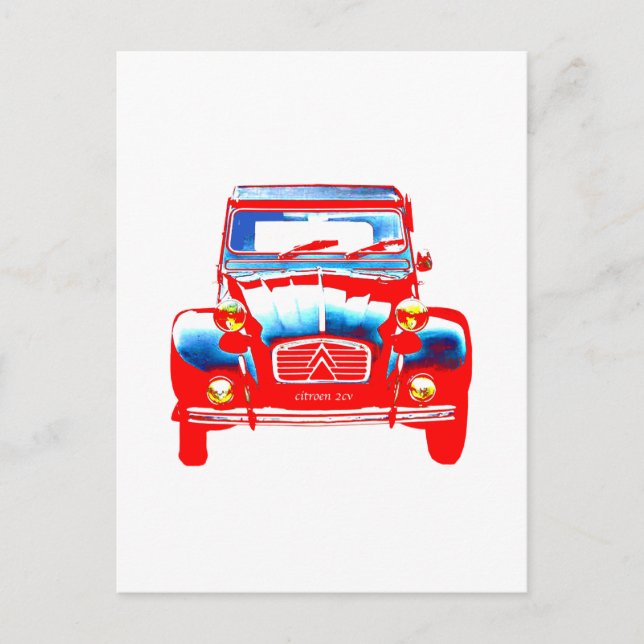 Citroen 2CV 2 Postcard (Front)