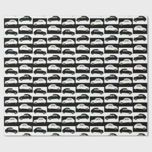 Citroen 2CV Black And White Wrapping Paper