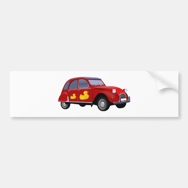 Citroen 2CV Ente Bumper Sticker (Front)