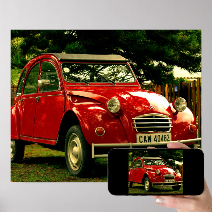 Poster Auto Vintage Citroën RF0850 - 40x60cm - Reproduction Haute Qualité