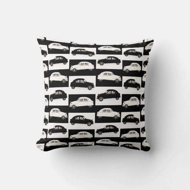 Citroen 2CV Throw Pillow (Front)