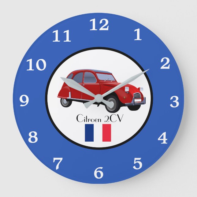 Citroen 2CV Wall Clock (Front)