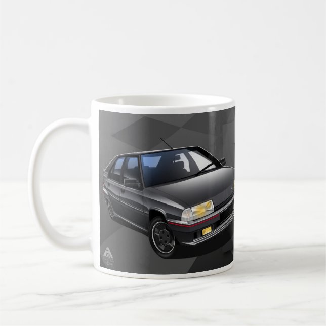 Citroen BX GTI 16V Illustrated Mug (Left)