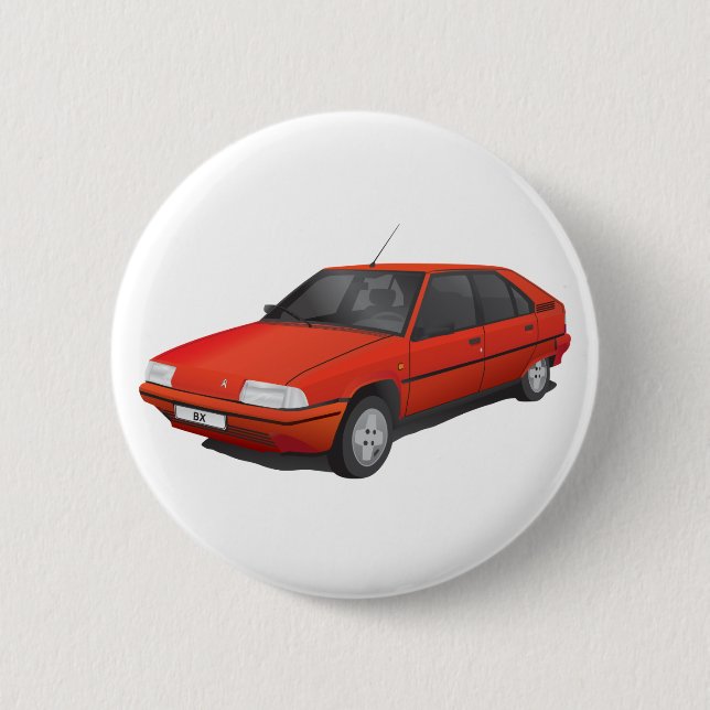 Citroën BX red Pinback Button (Front)