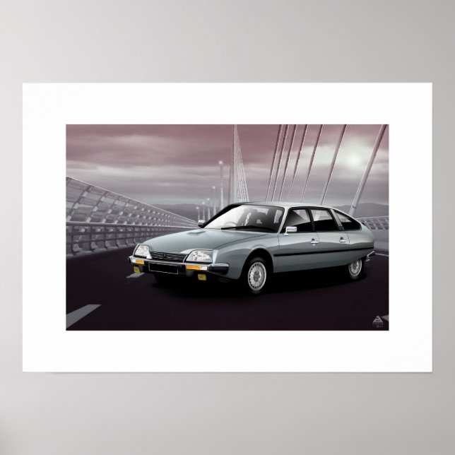 Citroen CX GTI mk1 Poster Print (Front)