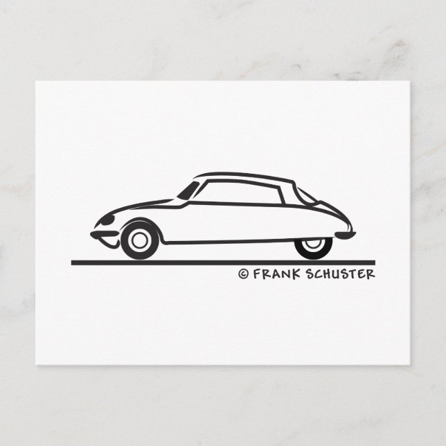 Citroën DS 21 Postcard (Front)