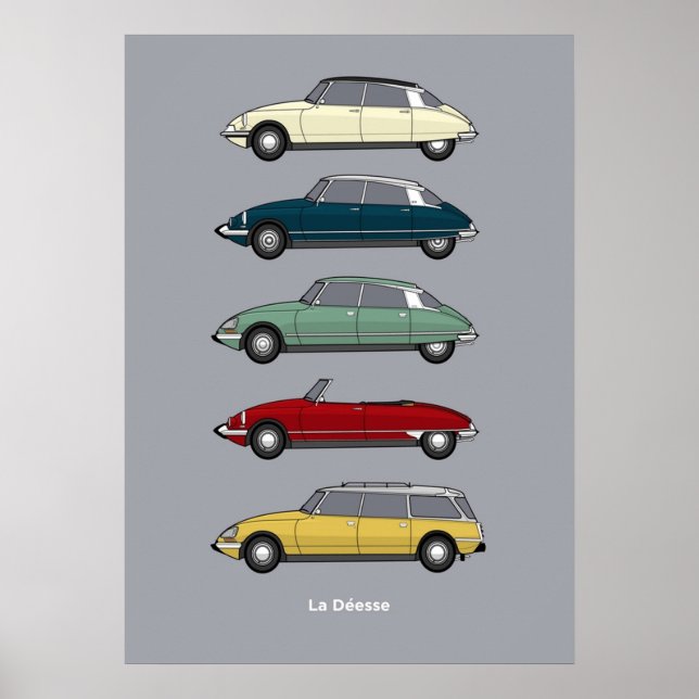Citroen DS Collection  Color Version Poster (Front)