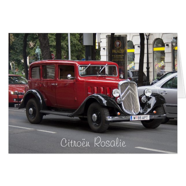 Citroen Rosalie Cards (Front Horizontal)