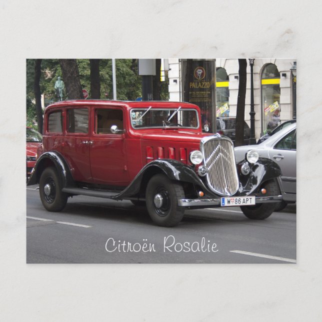 Citroen Rosalie Postcard (Front)