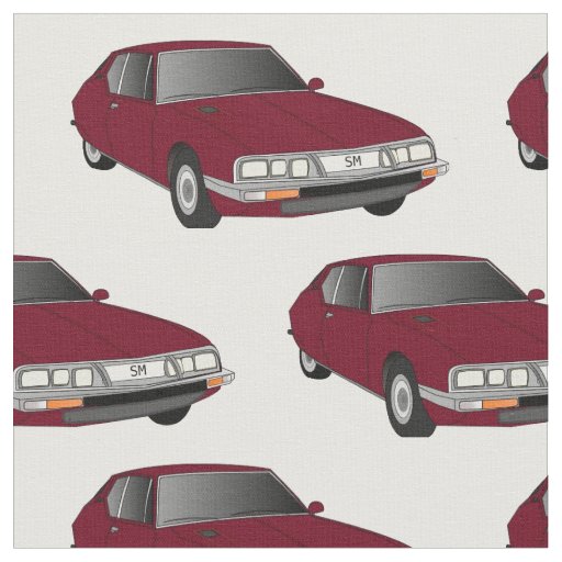 Citroen SM Maroon Fabric (License Plate Modified)