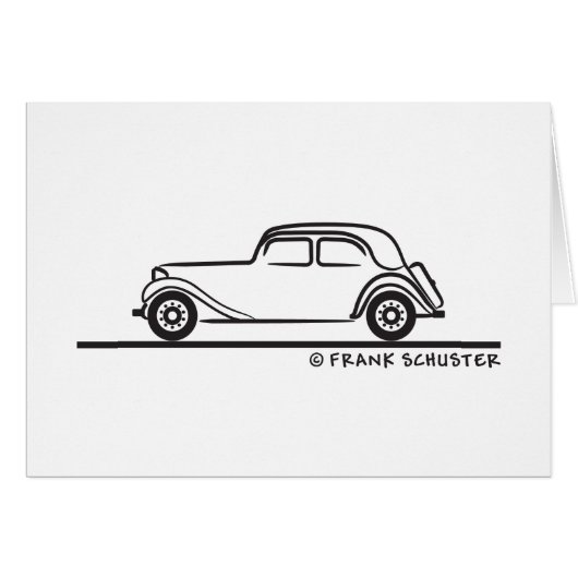 Citroën Traction Avant 15 Cards (Front Horizontal)