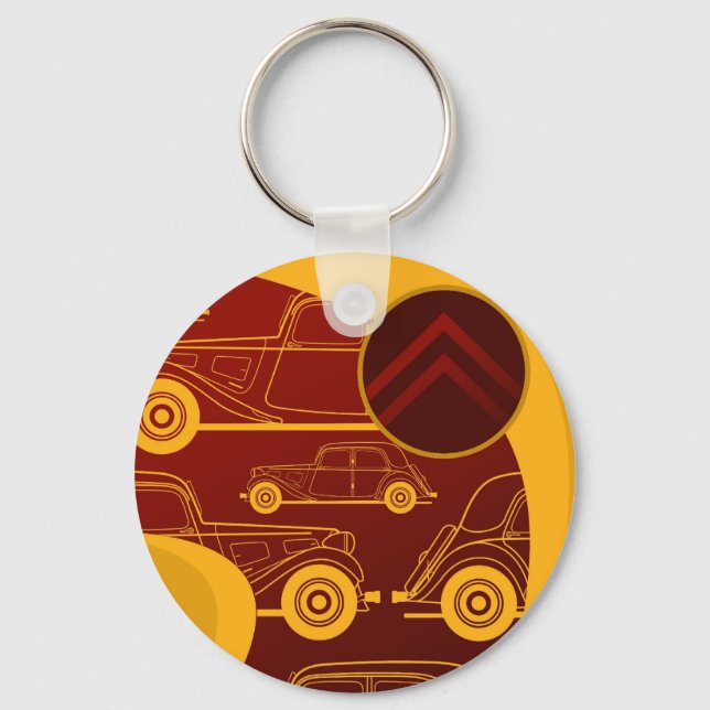 Citroen Traction Avant Keychain (Front)