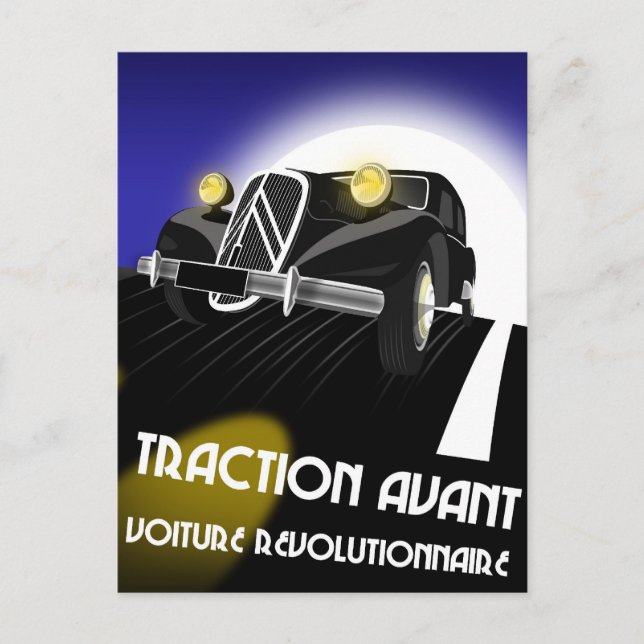 Citroen Traction Avant Postcard (Front)