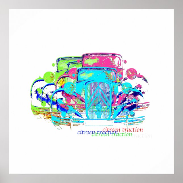 Citroen traction avant poster (Front)