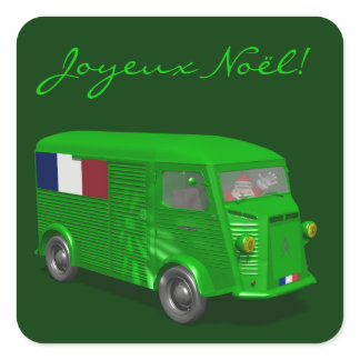 Citroen Type H Van Tube Square Sticker