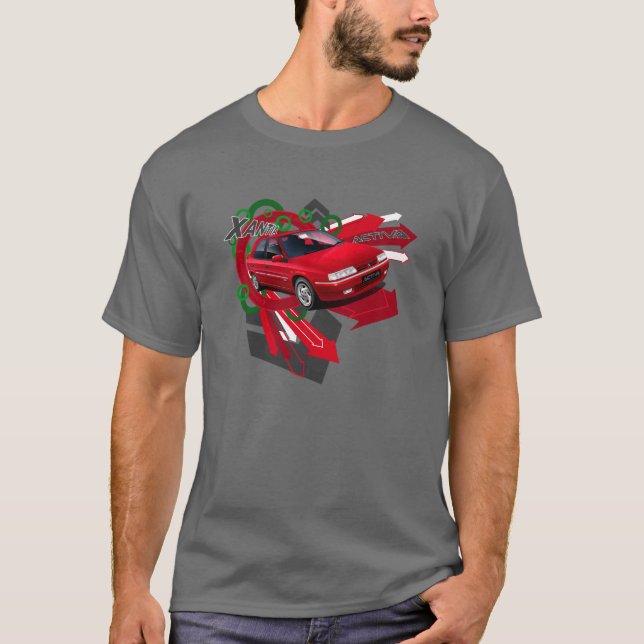 Citroen Xantia Activa Illustrated T-shirt (Front)