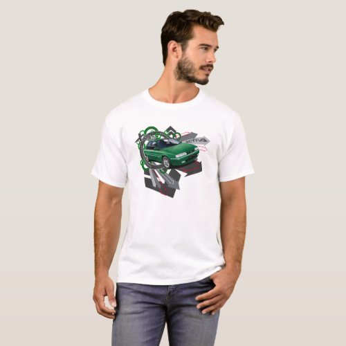 Citroen Xantia Activa In Green Graphic T_shirt