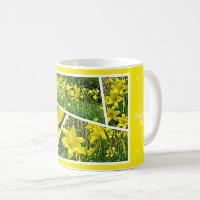 Citron Daylily Coffee Mug (Front Right)