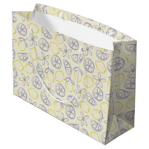 Citron Doodle Pattern Large Gift Bag