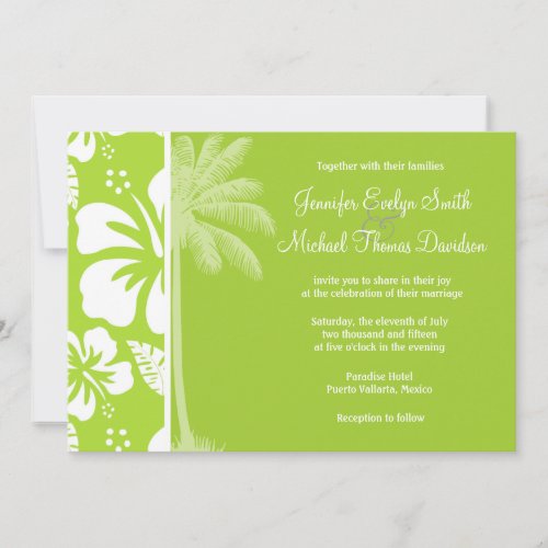 Citron Green Tropical Hibiscus; Summer Palm Announcement