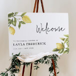 CITRON Lemon Bridal Shower Welcome Sign Foam Board<br><div class="desc">The Citron Lemon Collection is a breathtaking assortment that showcases stunning watercolor depictions of lemons and greenery. Its vibrant yet delicate visuals make it the perfect choice for summer-themed events such as baby showers,  bridal showers,  or garden weddings.</div>