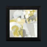 Citron Mist Gift Box<br><div class="desc">Citron Mist III by June Erica Vess. Features shades of yellow and grey to create an abstract design.</div>