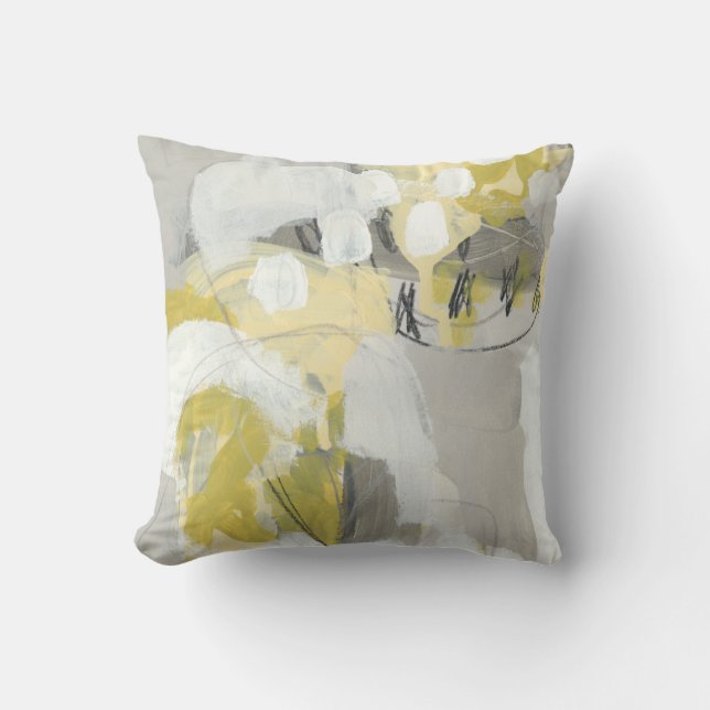 Citron Mist Throw Pillow (Front)
