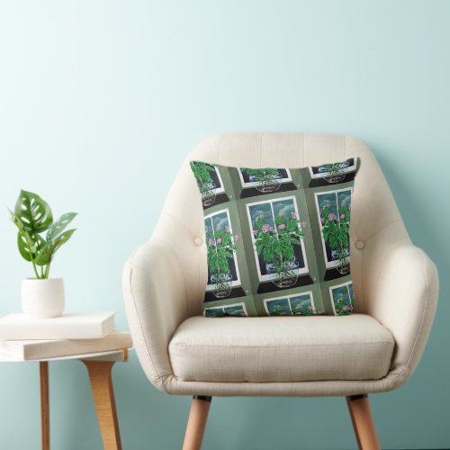 Citronella Dreams Painting by Alfred Fox Throw Pillow