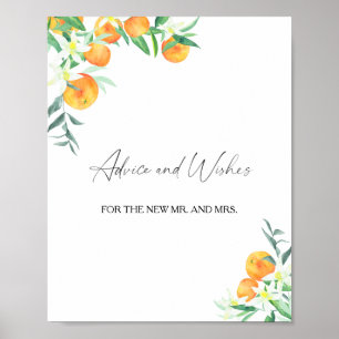 Citrus - Advice and Wishes for Newlyweds Poster