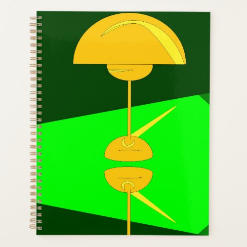 Citrus and Obelisque Hard Cover Gold Planner