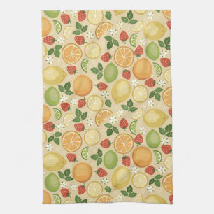 Citrus and Strawberries Kitchen Towel