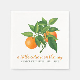 Citrus Baby Shower A Little Cutie Is on the Way Napkins