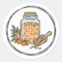 Citrus Bath Soak Label Illustration | Orange Spa 