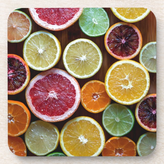 citrus beverage coaster (Front)