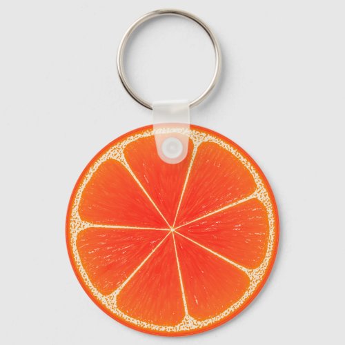 Citrus Blood Orange Fruit Slice Keychain