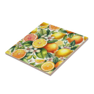  Citrus Bloom Ceramic Tile