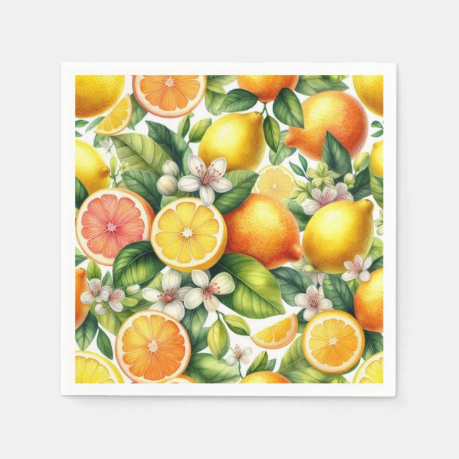  Citrus Bloom Napkins (Front)