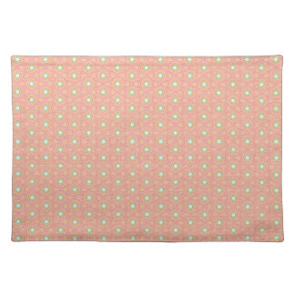 Citrus Blossom Tile Pattern Cloth Placemat