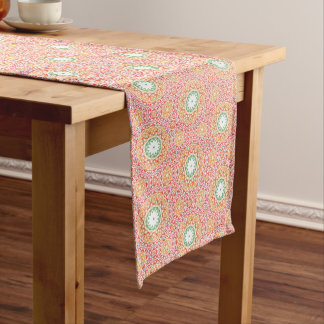 Citrus Blossom Tile Pattern Medium Table Runner
